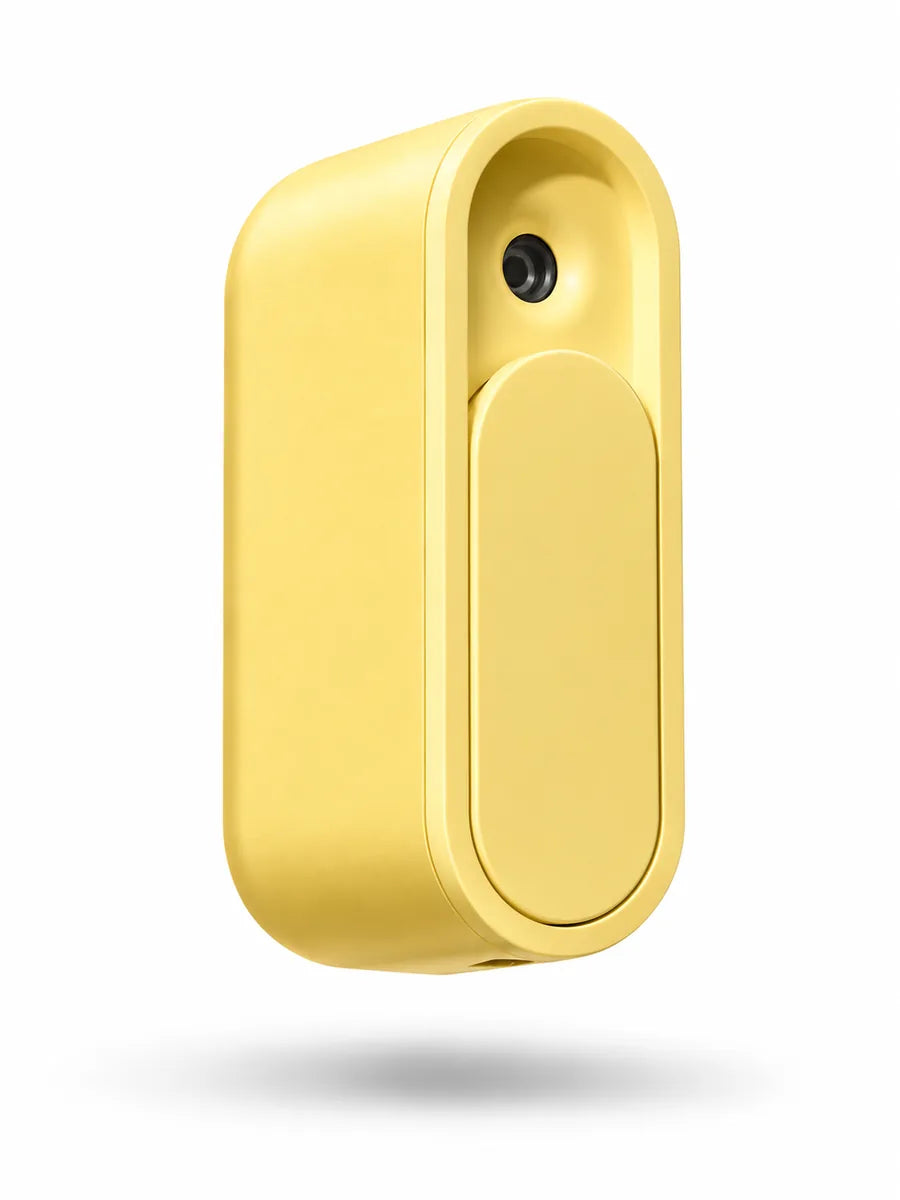 The spray device in yellow